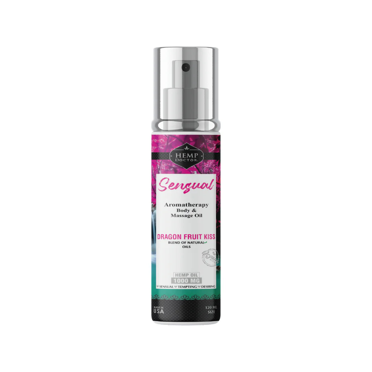 Hemp, Doctor Sensual Massage Oil Dragon Kiss, 120 ml