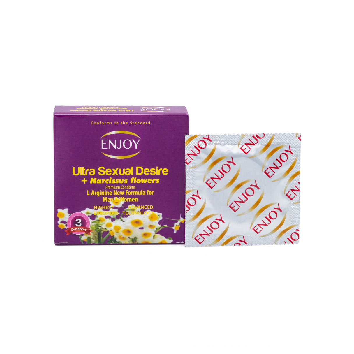 Enjoy, Condoms Flowers, 3 Count