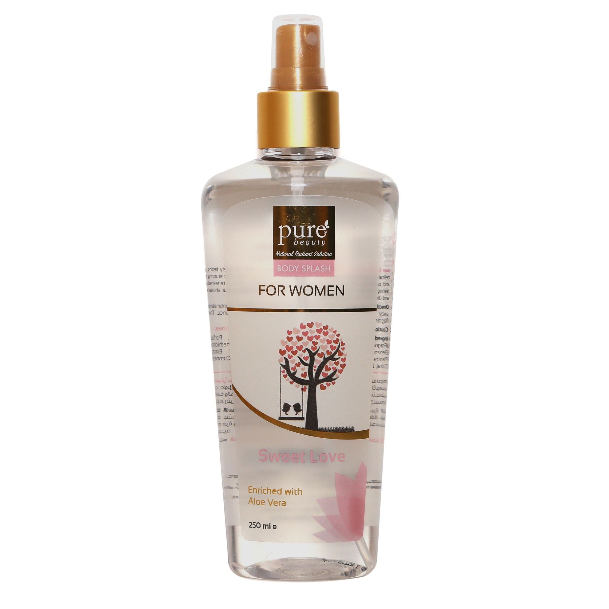 Pure Beauty, Body Splash Women Sweet Love, 250 ml