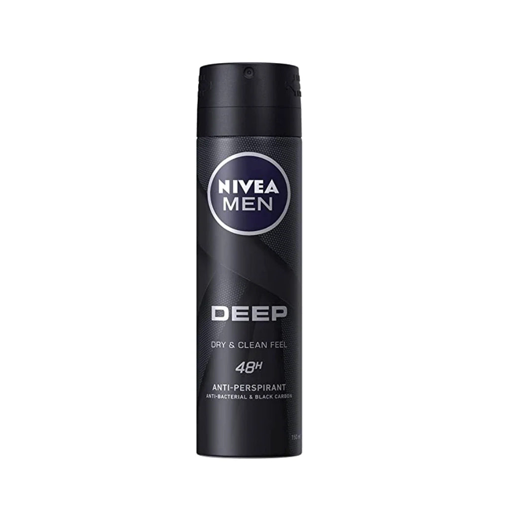 Nivea MEN, Deep Black Carbon Spray, 200 ml