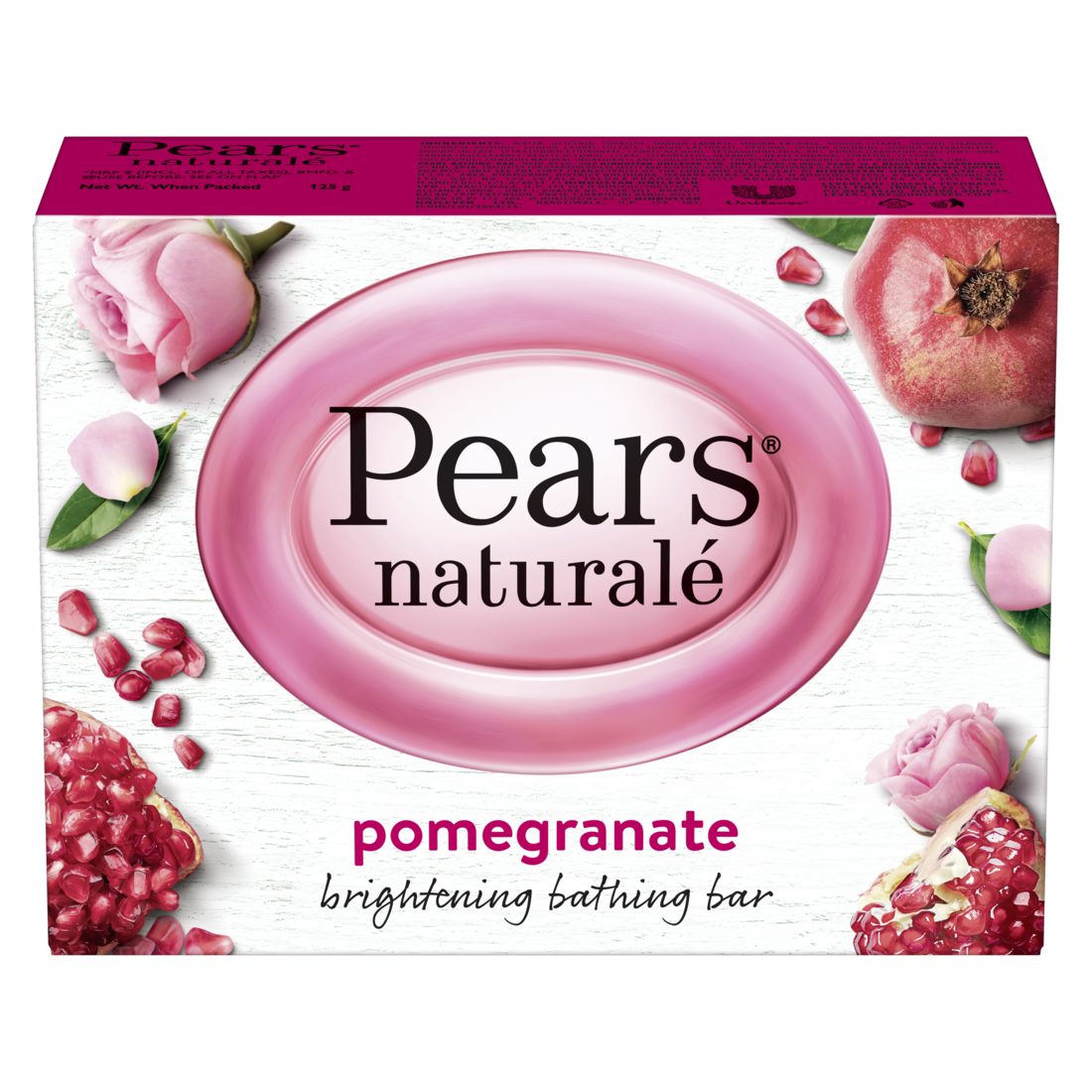 Pears, Naturale Pomegranate Bar, 125 g