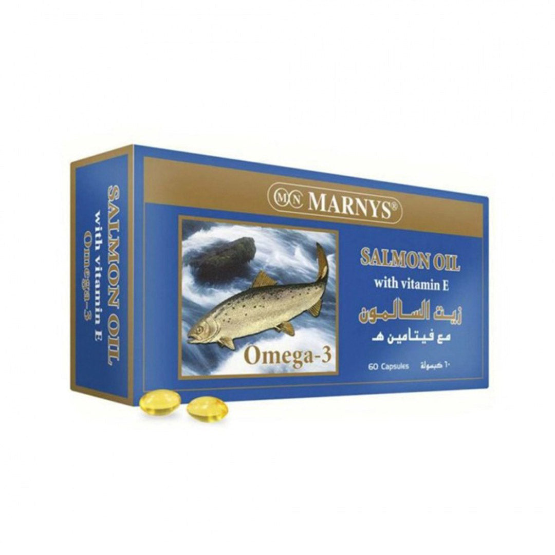 مارنيز، زيت السلمون مع فيتامين هـ، 60 كبسولة