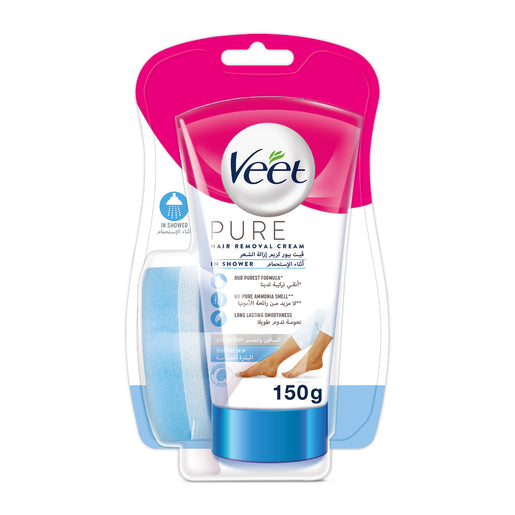 Veet, Hair Removal in Shower Sensitive Skin Pure, 150 mg