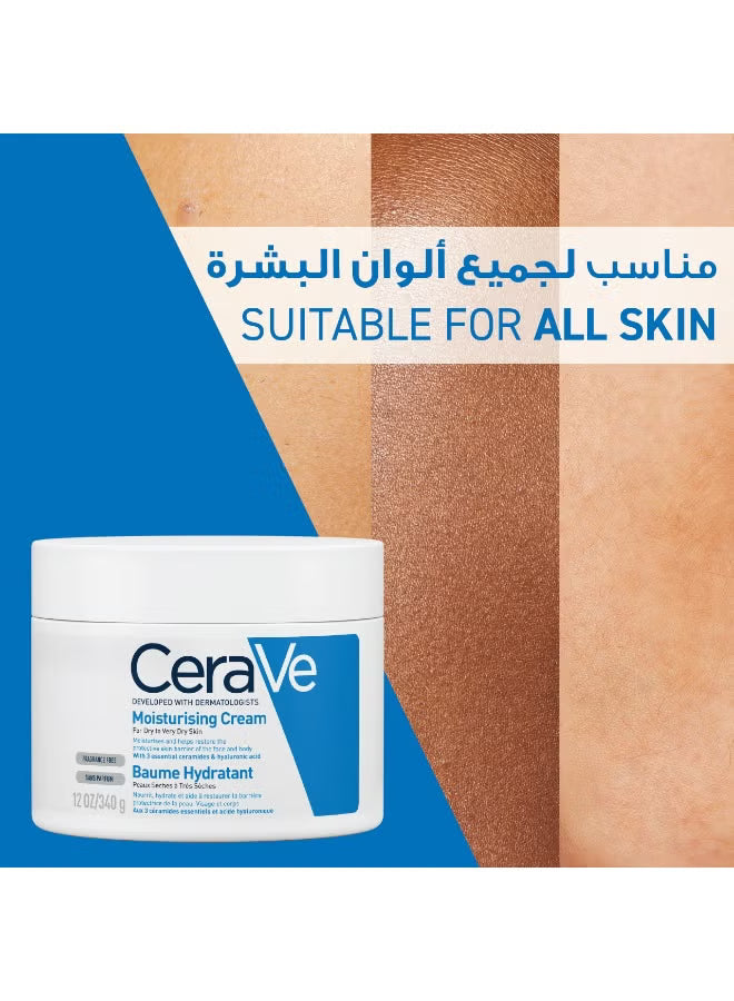 CERAVE CREAM 340G MOISTURIZER FOR DRY AND EXTREMELY DRY SKIN