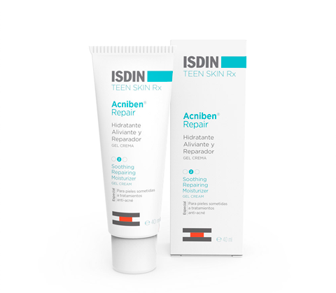 Isdin, Acniben Repair, كريم جل مرطب، 40 مل
