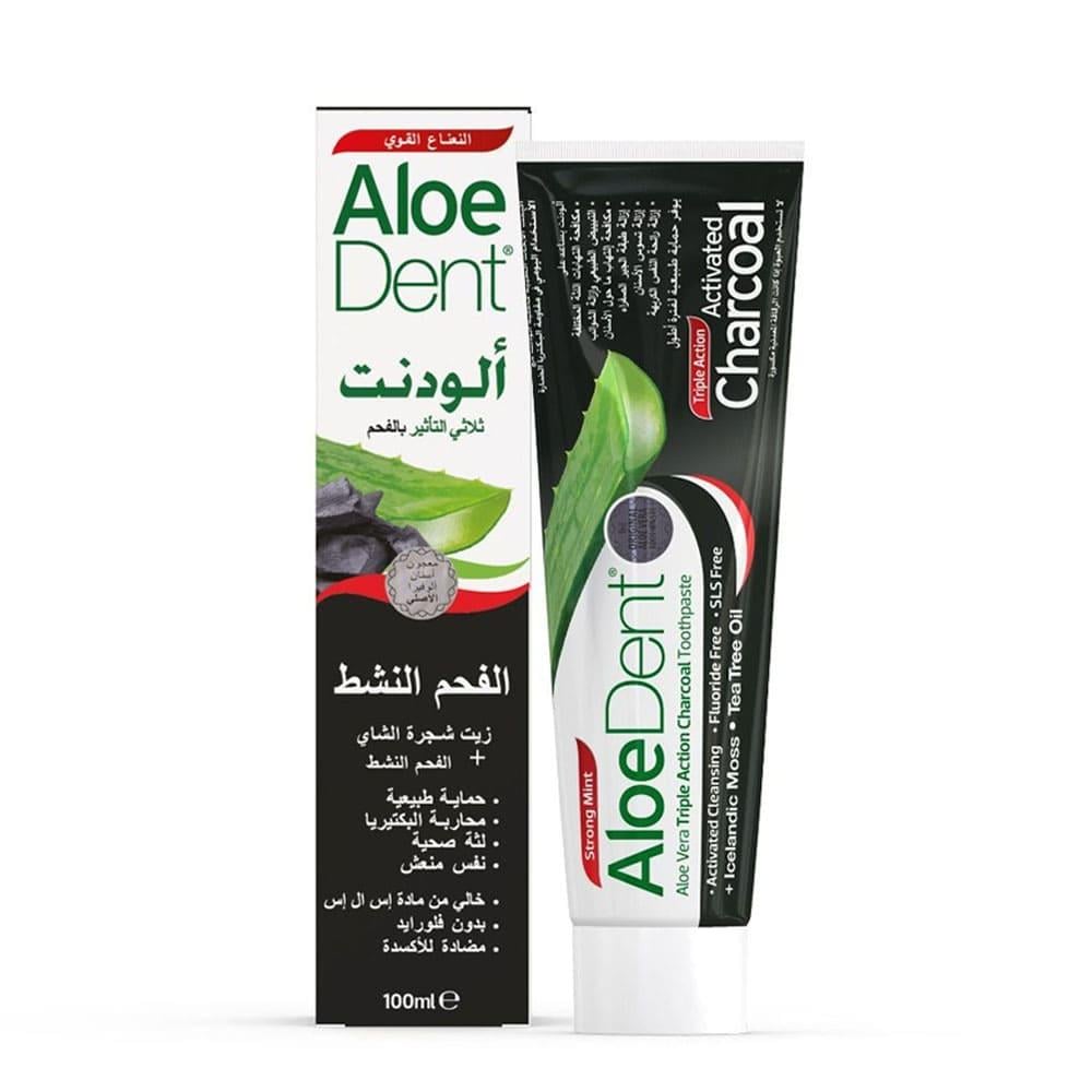 ألودينت، فحم الألوفيرا ثلاثي المفعول، 100 مل