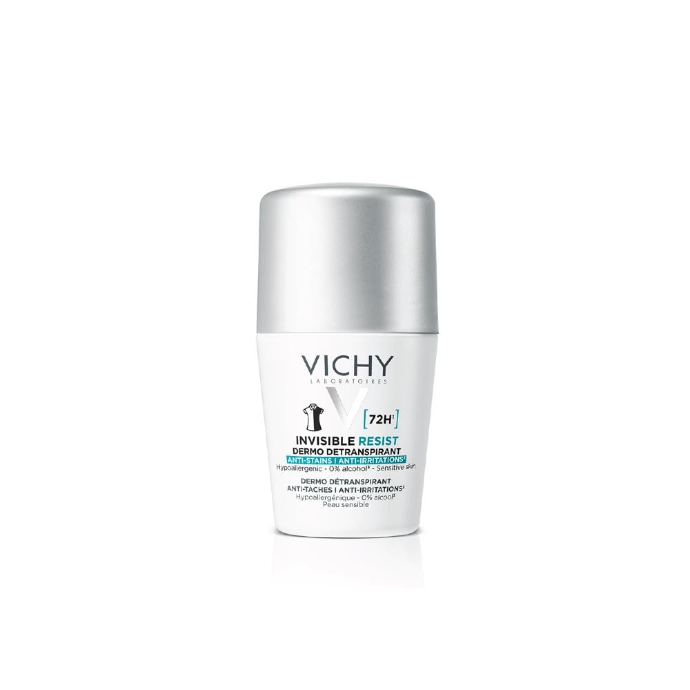 Vichy, مزيل العرق رول أون شفاف ومضاد للتعرق يدوم 72 ساعة