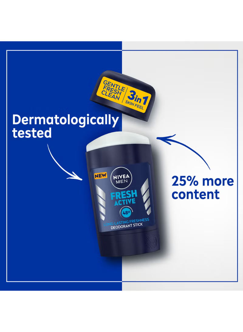 Nivea MEN, Deo Stick Fresh Active, 50 ml