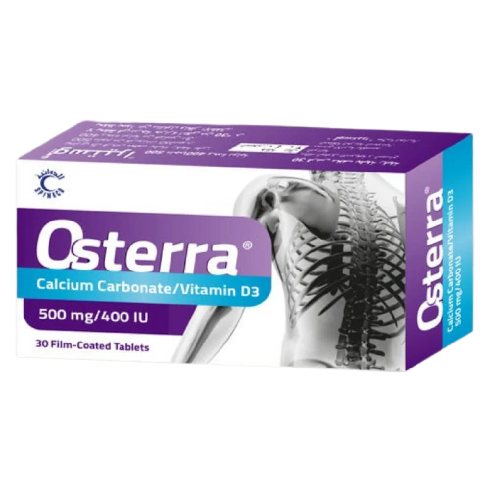 Osterra, 500 mg, 400 IU, 30 Tablets