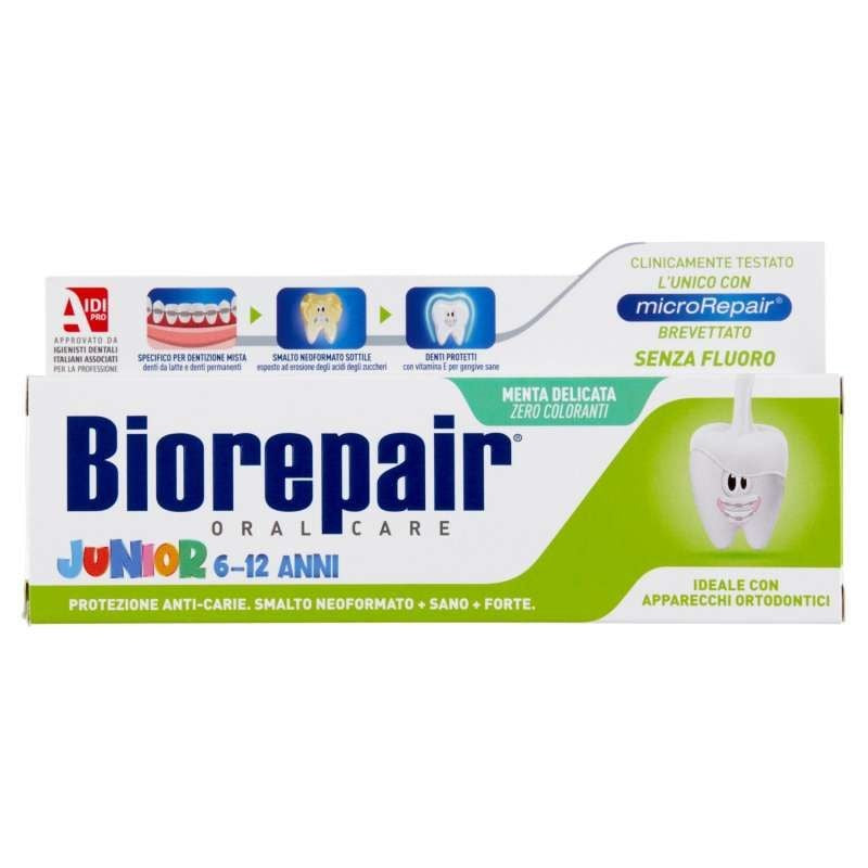 Biorepair, Junior 6-12 Mint Flavor T/P, 75 ml