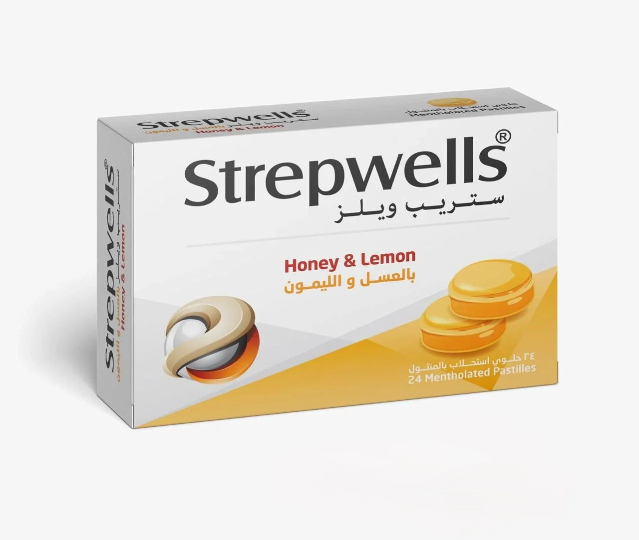 Strepwells, Lemon & Honey, 24 Count