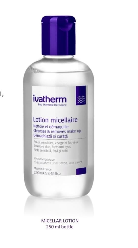 Ivatherm, Micellar Lotion Cleanses Make-Up, 250 ml
