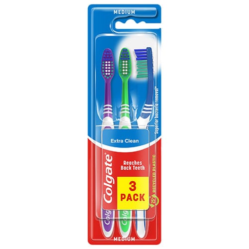 Colgate, Extra Clean Medium Brush 3+1
