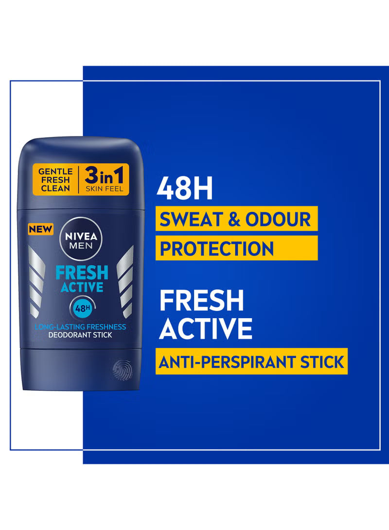 Nivea MEN, Deo Stick Fresh Active, 50 ml
