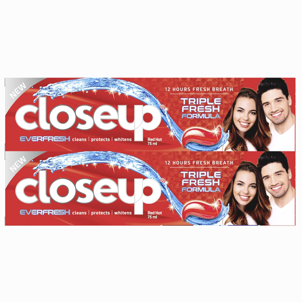 Closeup, Red Hot TP Special Offer, 75 ml, 2 Count