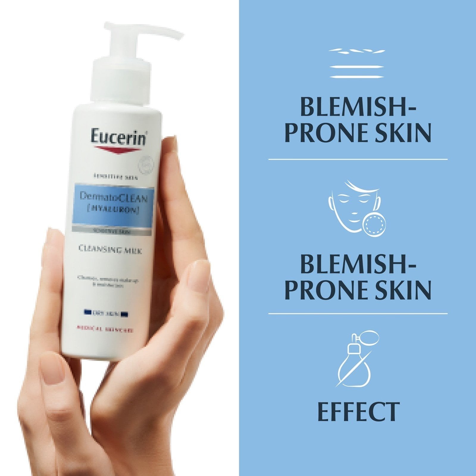 Eucerin, Dermato Hyaluron Cleansing Milk, 200 ml
