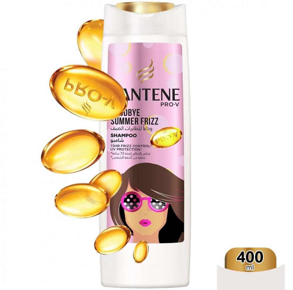 Pantene, Goodbye Summer Frizz Shampoo, 400 ml