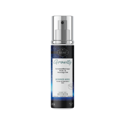 Hemp, Doctor Gravity Massage Oil Berries Kiss, 120 ml