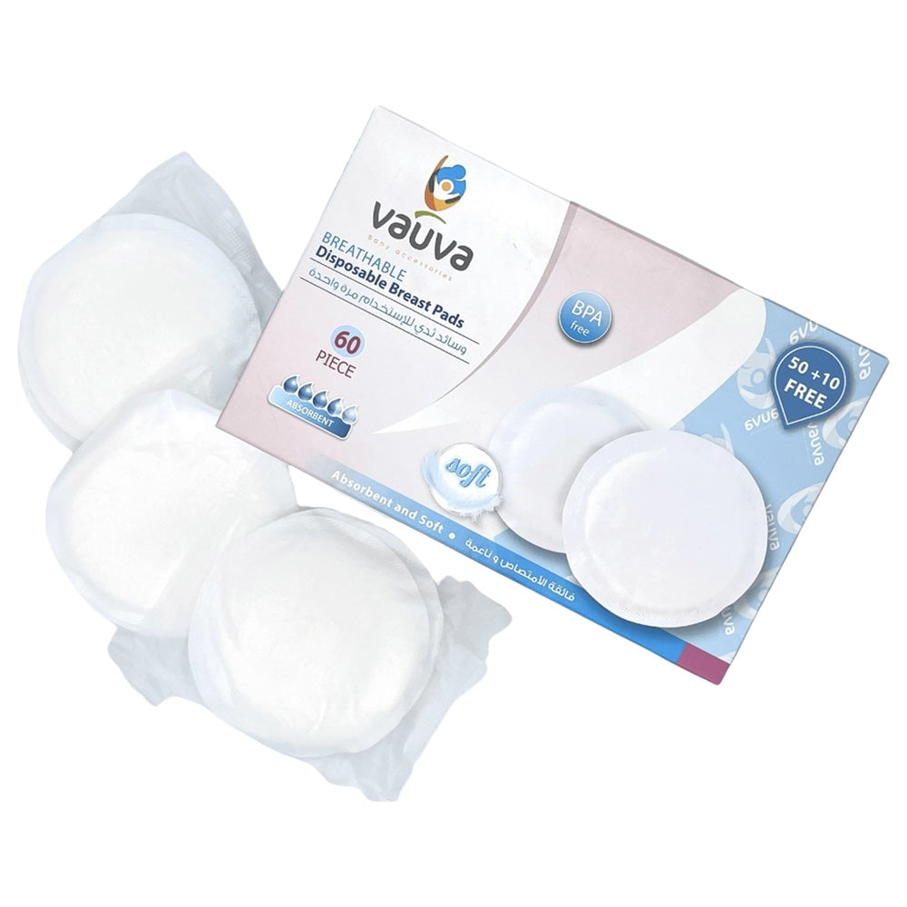 Vauva, Breathable Disposable Breast Pads 50+10