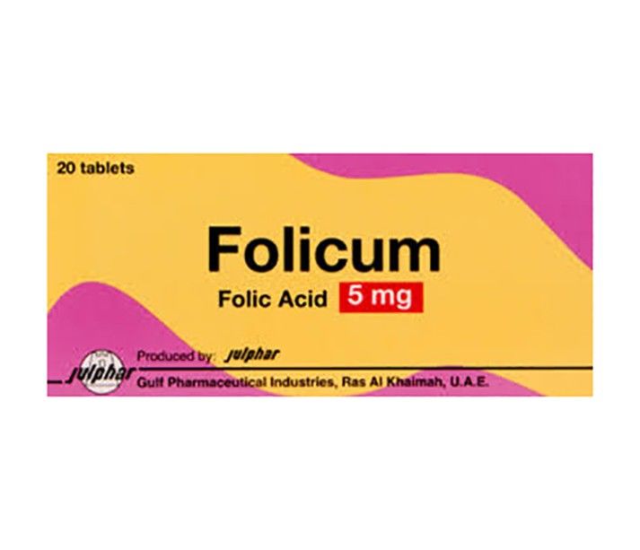Folicum، 5 ملغ، 20 قرصًا