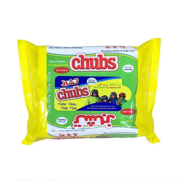 Chubs, Family Shea Butter&almond Oil, 20 Wipes